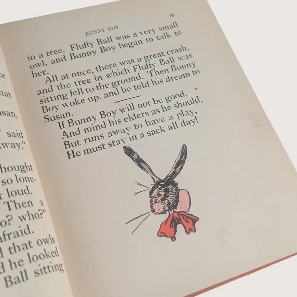 1922 Bunny Boy and Grizzly Bear Laura Rountree Smith Hardcover Book